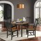 International Concepts Round 44 in Round Top Dining Table with 4 Slatback Chairs, Hickory/Washed Coal, 44 in W, 44 in L K45-144R-C65-4 - alternate 4